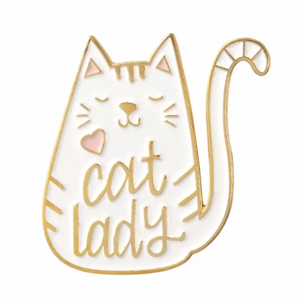 Cat Lady Enamel Pin